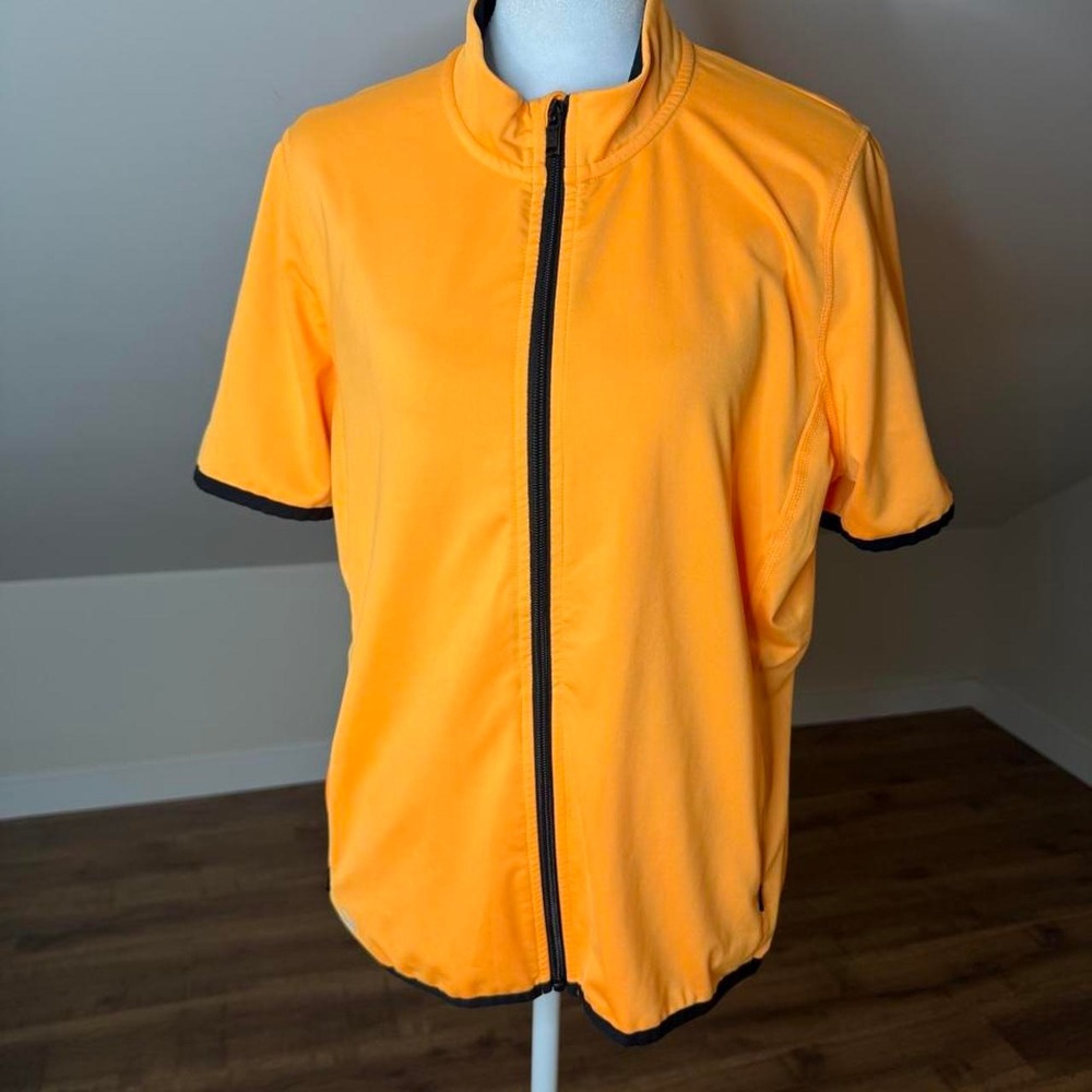 Lauren Ralph Lauren Active Orange Full Zip Athletic Top XL